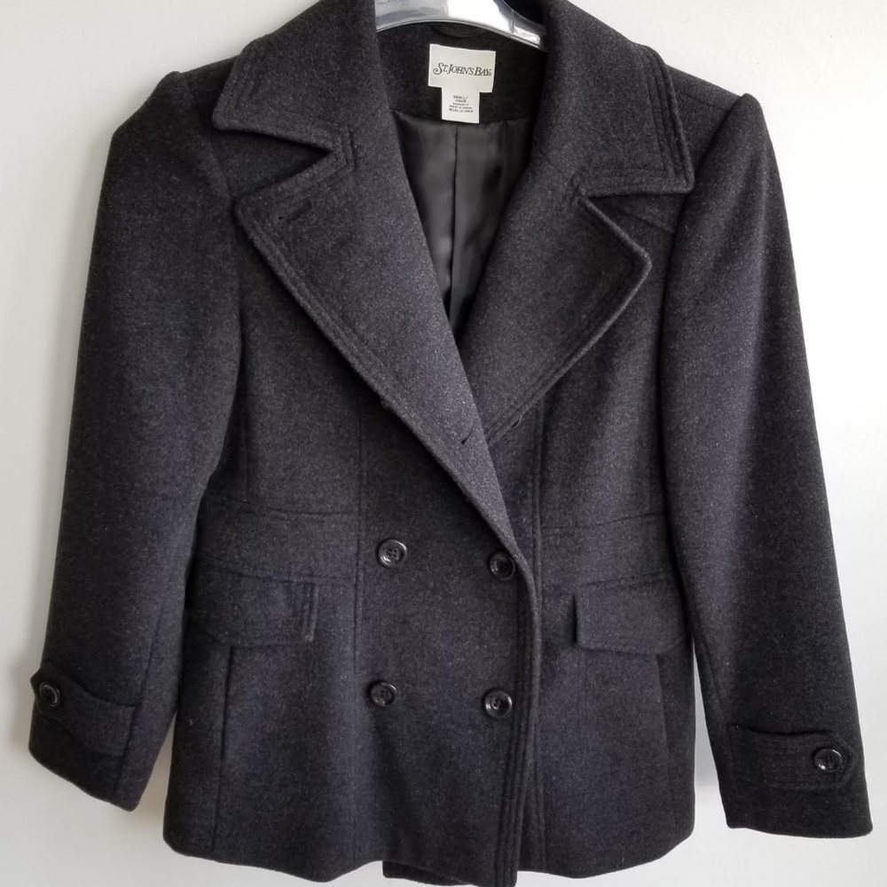 St Johns Bay Jacket, 70% wool, size S